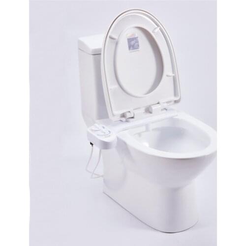 Self Cleaning Dual Nozzles Hot and Cold Water Non-Electric Mechanical Bidet Fresh Water Spray Bidet Toilet Attachment