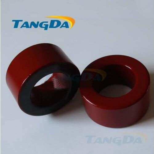 Tangda Iron powder cores T200-2B OD*ID*HT 51*32*25 mm 21.8nH/N2 10uo Iron dust core Ferrite Toroid Core Coating Red gray