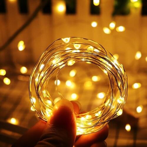 Fairy Garland 3m 30leds LED Copper Wire String Light 3 Function Style New Year 2022 Christmas Wedding Beroom Outdoor Decoration