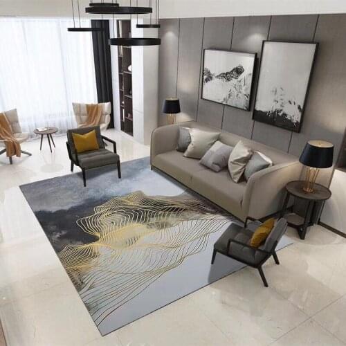 New Modern Abstract Pattern Living Room Carpet Bedroom Sofa Coffee Table Decoration Carpet European Design Non-Slip Carpet