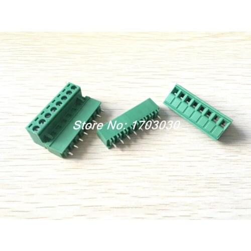 10pcs 5.08mm Close Straight 8 pin Screw Terminal Block Connector Pluggable Type
