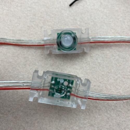 100nodes DC12V WS2811 LED addressable pixel;IP68;with epoxy resin filled;transparent PC material and clean wire