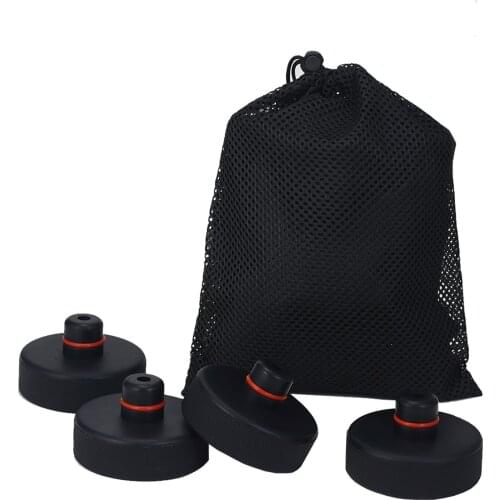 4Pcs Auto Black Rubber Jack Lift Point Pad Adapter For Tesla Model 3/S/X Jack Pad Tool Chassis Jack Car Styling Accessories