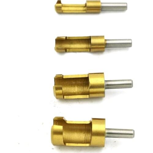 4Pcs Carbon Steel Carpenter Woodworker Hole Wood Plug Cutter Cutting Power Tool Drill Bit Round Shank Set DIY 6 8 13 16mm