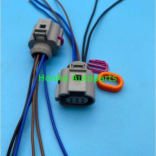 10/20/50/100 pcs 6 Pin 1J0973713G Automotive Connector 1.5mm Waterproof Auto Plug 1J0 973 713 G with wire or without wire