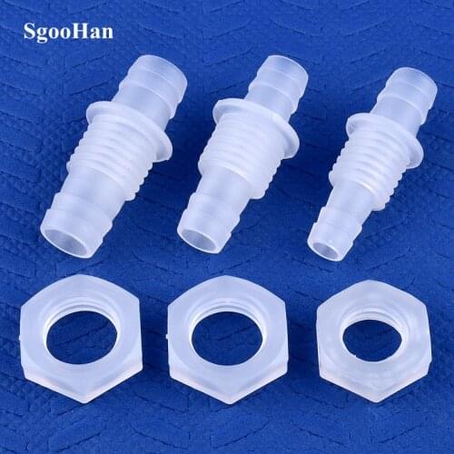 5~200Pcs Big Size M12~M16 Thread Hex Nut PP Pagoda Direct Connectors Aquarium Tank Air Pump Adapter Irrigation Water Hose Joints