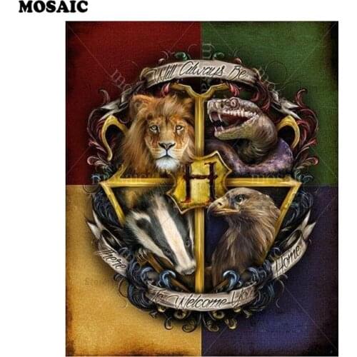 Diamond Embroidery cartoon 5D DIY Diamond Painting cross stitch Animals,lion,eagle,snake Rhinestone mosaic home Decoration