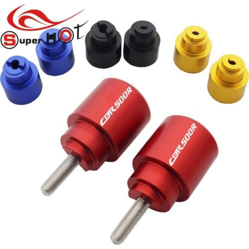 For Honda CBR500R 2013-2020 Motorcycle Handlebar Grips Plug Slider Handle Bar Ends fit for cbr500r with CBR500R LOGO