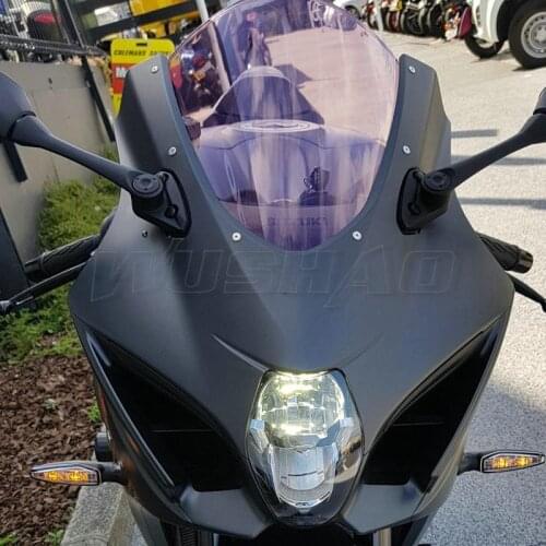 Motorcycle Double Bubble Windshield Windscreen Screen For 2017 2018 2019 Suzuki GSX-R1000 GSXR1000 GSX-R GSXR 1000 K17 Smoke