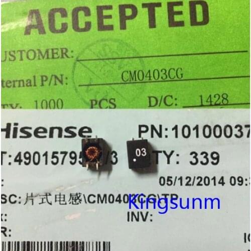 Free shipping 10pcs CM0403CG common mode inductance 4.7MH EMI anti-interference noise elimination common mode choke filter