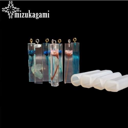 UV Resin Jewelry Liquid Silicone Mold Prism & Cuboid Shape Mold Resin Molds For DIY Making Jewelry