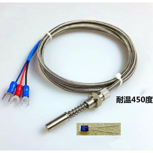 WZPM-201 head face thermal resistance Pt100 thermal resistance Temperature probe sensor imported chip PT100 B M8*0.75 Thread