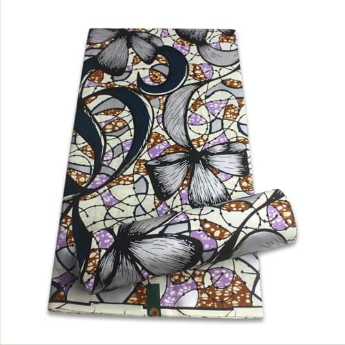 Hot Selling Bronzing Ankara Fabric African Wax Print Gold Printing Cotton Fabric Ghana Nigerian Pagne Batik Wax Materials YT-58