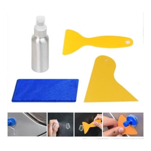 OUTILS DE RÉPARATION DE CARROSSERIE GRATTOIR EN PLASTIQUE POUR ENLEVER LA COLLE DE LA CARROSSERIE AVEC UNE BOUTEILLE D'AL