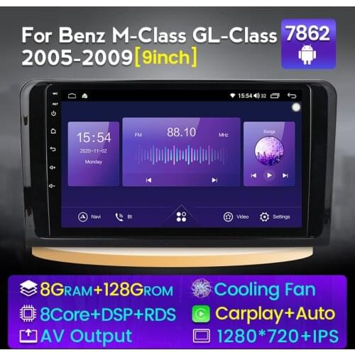 Android system car gps navigation radio player For Benz M-Class W164 GL-Class X164 ML GL ML350 ML500 GL350 GL450 camera USB DVR