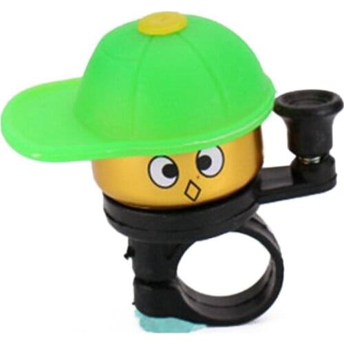 Cute Cartoon Little Hat Bike Bell Children Balance Car Bicycle Hand Press Small Bells Easy Operation Sports and Entertainment