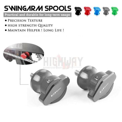 Motorcycle CNC Aluminum Alloy Swingarm Spools Slider Stand Screw Bolts For Suzuki GSX1300BK GSX1300 BK B-KING