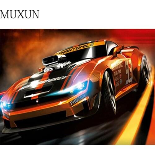 Muxun 5D Diy Diamond Painting Car Diamond Embroidery Cross Stitch Landscape Rhinestone Picture Diamond Mosaic Home Decorations