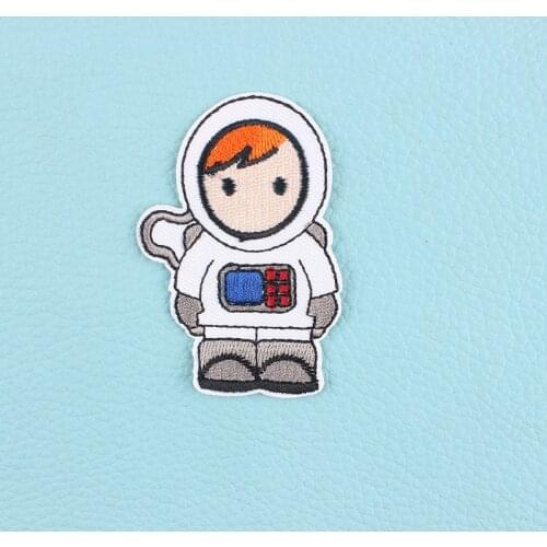 Astronaut Embroidered Patches Stranger Things Punk Style Clothing Iron on Transfer Appliques DIY Cute Clothes Badge Sticker