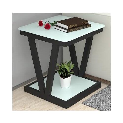 A few simple glass mini coffee table small square table square corner sofa small table bedroom bedside table