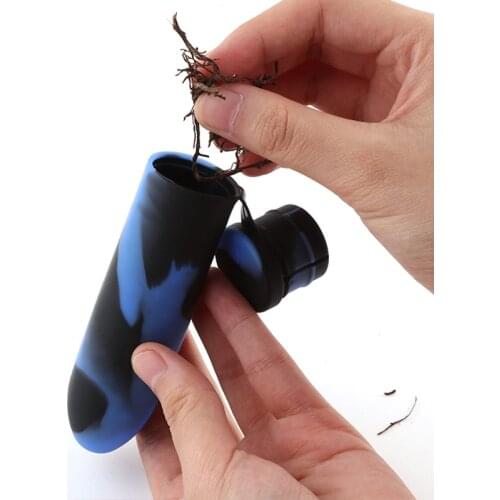 New Hot Sale FDA Silicone TobaccoHerb Grinder Spice Mill Hand Manual Portable Foldable Grinder Smoking Pipe Accessories