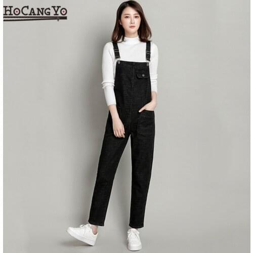 NEW Women Jumpsuits Long Loose Casual Denim Rompers Womens Jumpsuit Plus Size 5XL Female Straps Denim Jumpsuits Rompers Autumn
