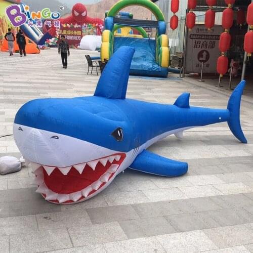 Adorable inflatable shark for party decoration / cartoon shark balloons for sale / blow up shark model - toys