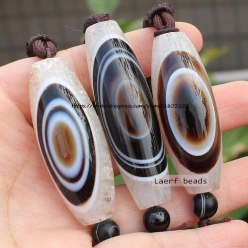 Natural Big Eye Crystal Agate Pendent necklace ,Real Gem stone ,100% Natural Guarantee