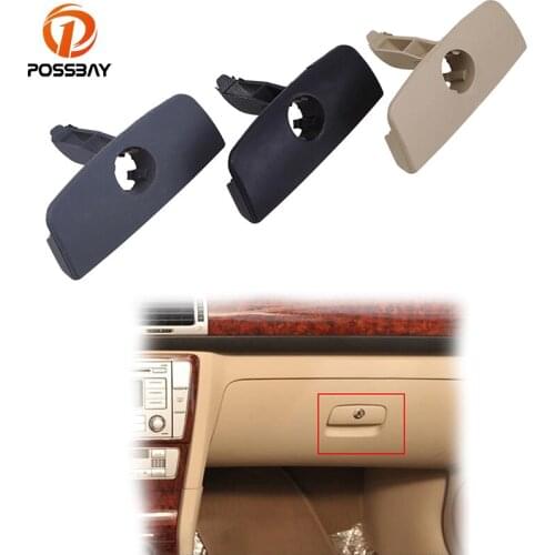 POSSBAY Plastic Glove Box Lid Open Lock Handle Puller With Hole for VW Passat B5 Black/Gray/Beige Auto Lock Glove Box