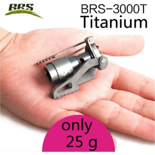 BRS-3000t Portable Mini Camping Titanium Stove Outdoor Gas Stove Survival Furnace Stove Pocket Picnic Cooking Gas Burner