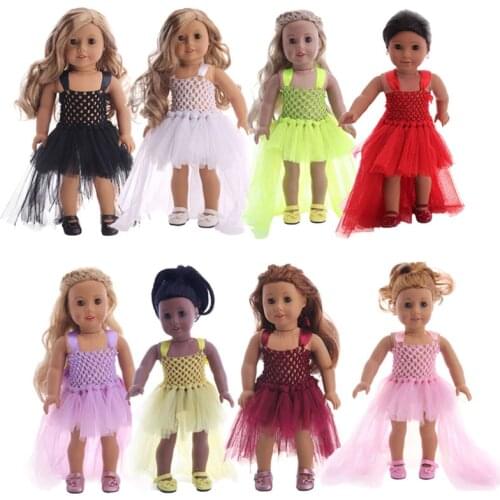 8 styles of hand-woven sling mesh dress for 18-inch American Doll and 43cm Doll Toy Doll Accessories,Our Generation,Children'Toy
