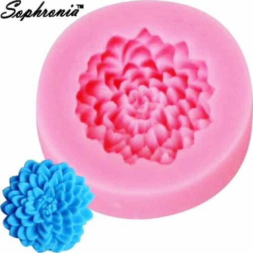Sophronia DIY Chrysanthemum 1pcs Shape UV Resin Jewelry Silicone Mold Expoxy Mold Jewelry Making DIY Craft M777