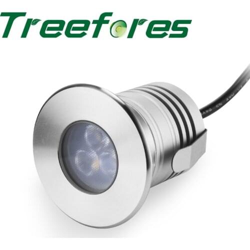 3W 12V-24V LED Ceiling Downlight IP68 SPA Bathroom Outdoor Garden Lighting 3Watts Spot Bulb for Wall Deck Spotlight CE