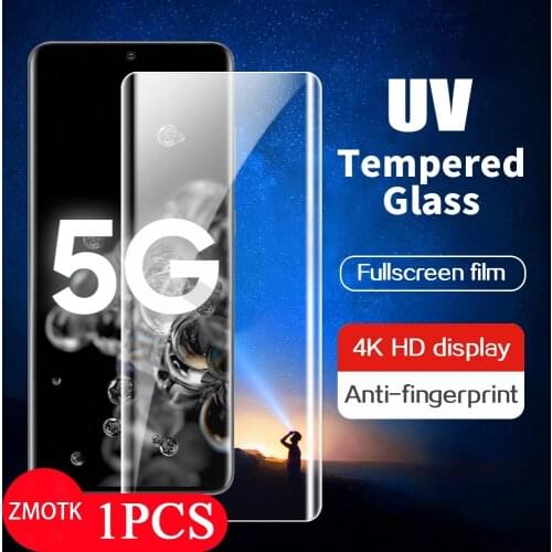 UV Tempered Glass For Samsung Galaxy S10 Plus S21 S9 S8 S20 Ultra S10e Note 8 9 10 20 S Screen Protector Protection Film