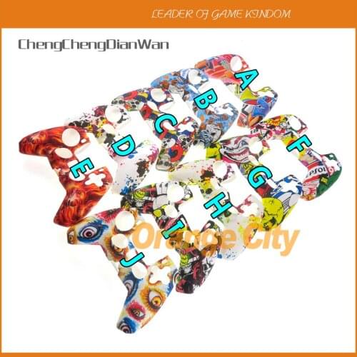 1pc Silicone Case For PS5 Non-slip Silicone Rubber Cover for PlayStation 5 Controller Water-transfer Printing Skin Protection