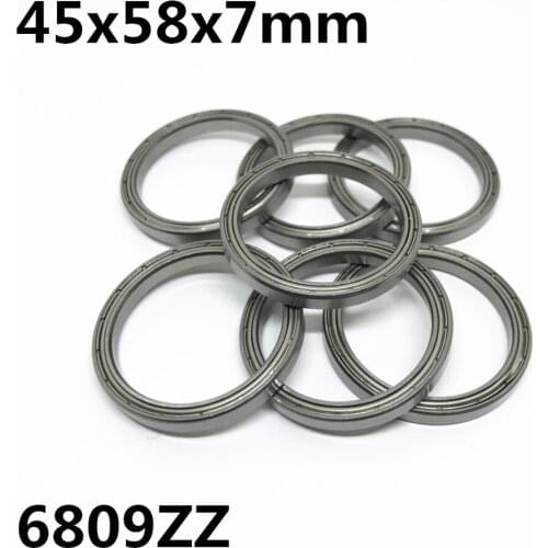 10pcs 6809ZZ 6809-2RS The high quality of ultra-thin deep groove ball bearings 45x58x7 mm 6809Z 6809RS