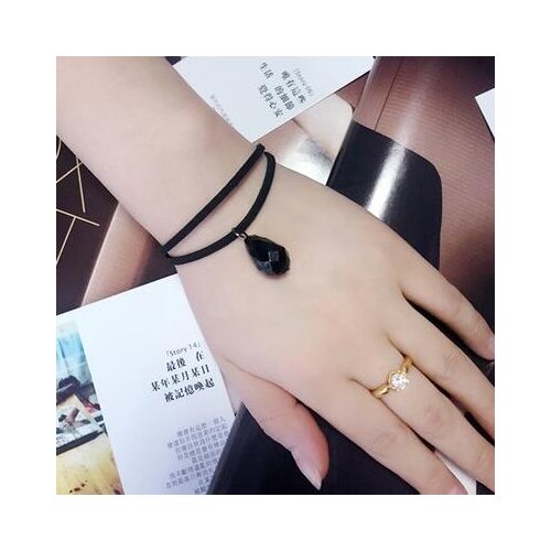 2018 cheap Creative Lace Bracelet Simple Double Water droplets Bracelets & Bangles For Woman man Charms Jewelry accessroies