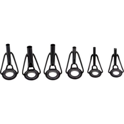 40Pcs Stainless Steel Fishing Rod Guides Ring Rod Repair Kit DIY Tips Rings Guías de pesca canne à pêche guides