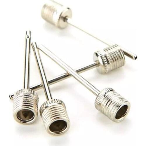 5 PCS Stainless Steel Pump Pin Sports Ball Inflating Pump Needle For Football Basketball Soccer Inflatable Air Valve Adaptor