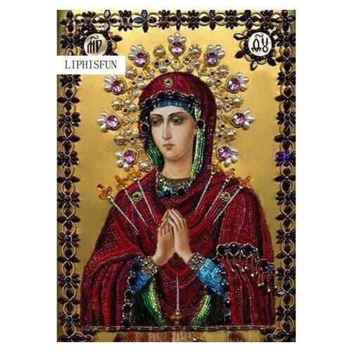Diamond Painting Religion Inlaid Embroidery Square Drill Resin Diamond Home Decorative Painting Full Unfinish Painting