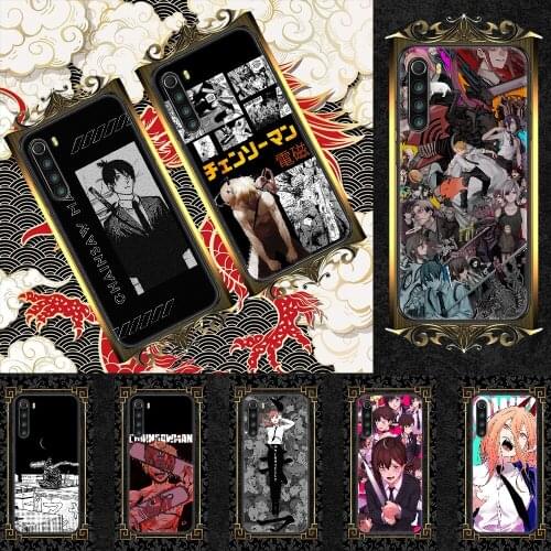 Chainsaw Man Makima Power Phone case For Xiaomi Redmi Note 7 7A 8 8T 9 9A 9S 10 K30 Pro Ultra black soft shell fashion