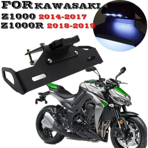 License Plate Frame Holder For KAWASAKI Z1000/1000R Z1000 2014 2015 2016 2017 Z1000R 2018 2019 Fender Bracket LED