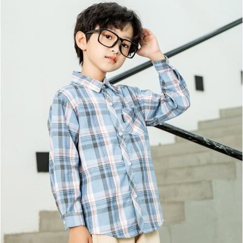 IENENS Kids Boys Gentlemen Shirt Tops Clothes Children Infant Boy Cotton T-shirt Clothing Blouse 4 5 6 7 8 9 10 11 12 13 Years