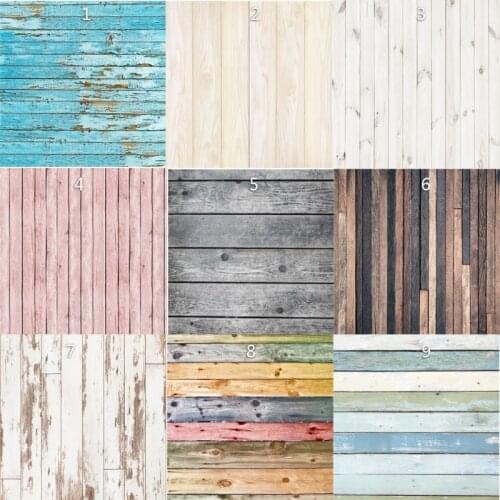 3D Printing Wood Background For Photography Planks Board Hardwood Texture Party Baby Pattern Photo Backdrop Photocall Photo