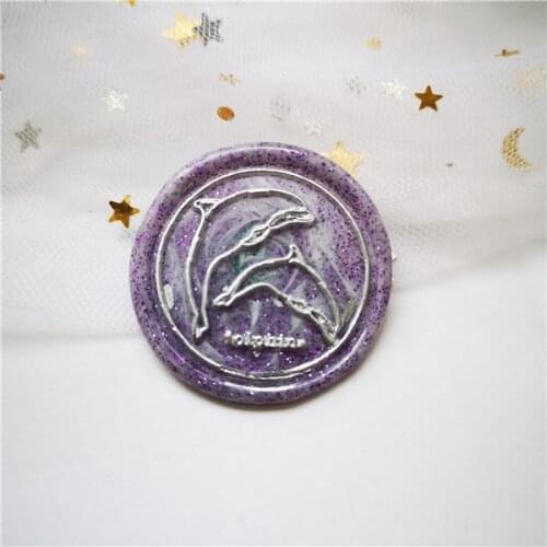 Stamp head of Dolphin sea snimals Retro Wood Stamp Sealing Wax Seal Stamp Wedding Decorative sealing Stamp wax seals