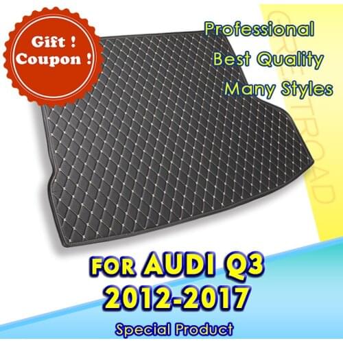 Car Trunk Mat For Audi Q3 2012 2013 2014 2015 2016 2017 Cargo Liner Carpet Interior Accessories Cover