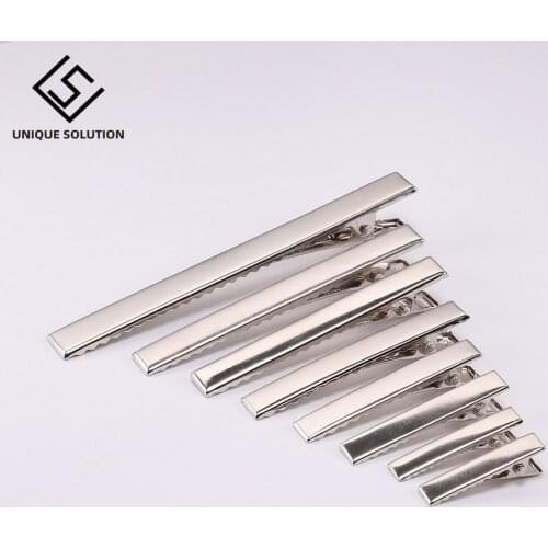 50pcs/lot Metal Crocodile Clips Cable Lead Testing Metal Alligator Clips Clamps Hair Clips Hairpins 29mm-98mm