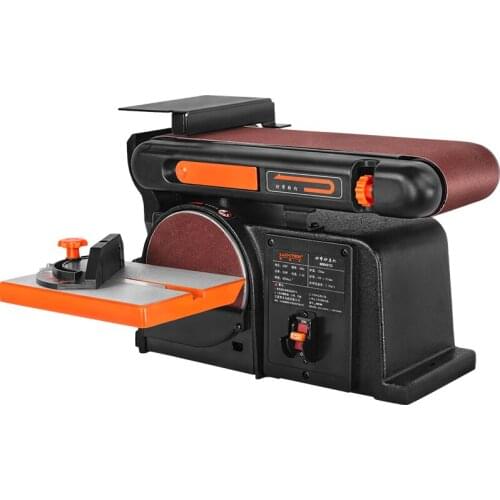 AC220V 550W multi-function adjustable belt grinding machine, electric polishing machine, wood sanding machine, home polishing