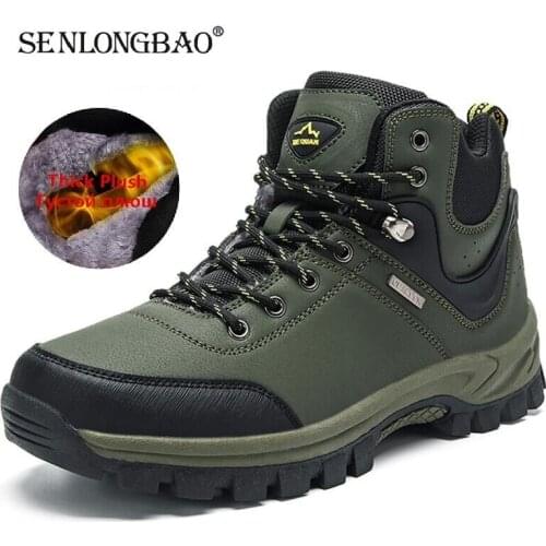 New Men Winter Snow Boots Super Warm Mens Boots High Quality Waterproof Sneakers Outdoor Male Hiking Boots Work Shoes Size 47
