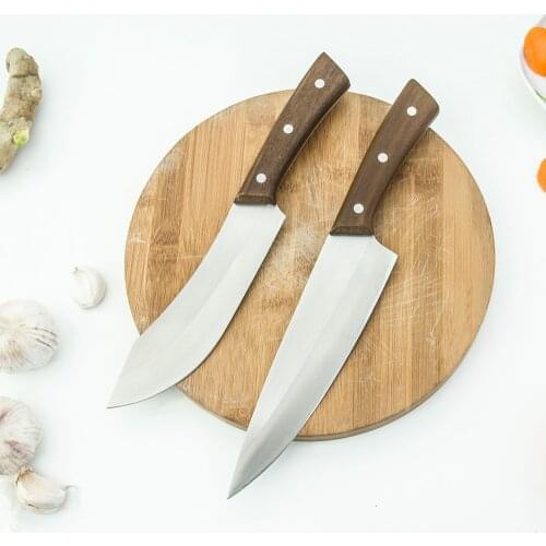 Pig slaughter knife stainless steel slaughter knife rosewood handle cutting meat kill sheep kill ox pick bone knife